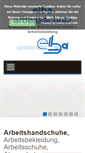 Mobile Screenshot of elba-arbeitsschutz.de